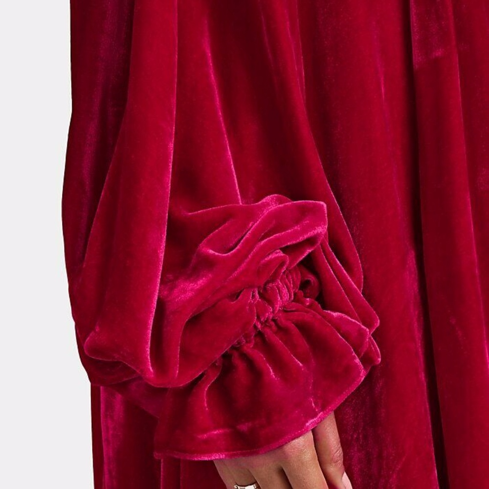 ❌SOLD❌NWT AZEEZA Silk Velvet Olivia Dress - Picture 4 of 13